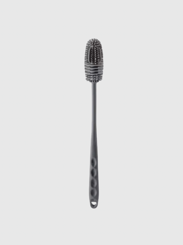 Silicone Cup Milk Bottle Long Handle Water Bottles Cleaner Glass Cup Cleaning Brushes Kitchen Baby Cleaning Tools in Gray grey