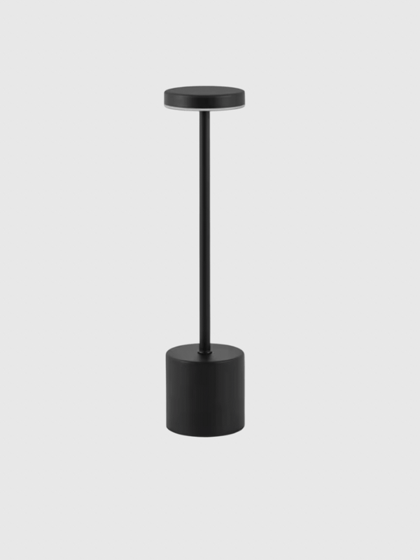 Classic USB Table Lamp Rechargeable Night Light Stepless Dimming Touch 3 Colors Bedside Desk Lamps Bar Hotel Decoration in black