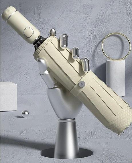 Women's Woman Male Man Automatic Folding Inverted Windproof Umbrella With LED Flashlight Reflective Rain Sun ReverseUmbrellas Trending Cream color