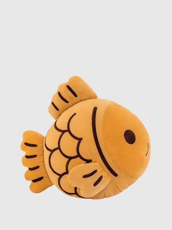 Japanese kawaii anime Taiyaki yellow snapper plush stuffed cushion pillow, 30cm