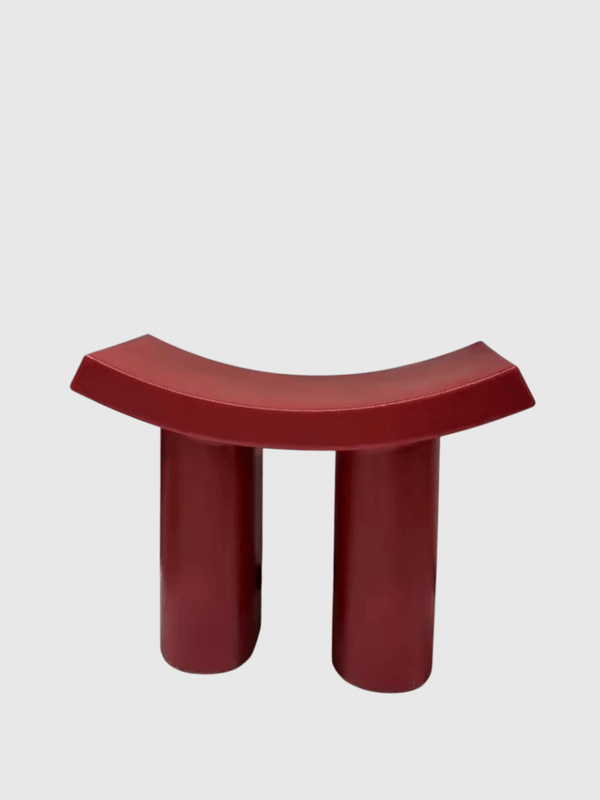Norway Scandinavia Scandinavian Norwegian Nordic style Dumbo foot shoe changing stool Internet celebrity plastic children's stool home door low stool entry light luxury modern simple elegant modern minimalist design in Burgundy wine red