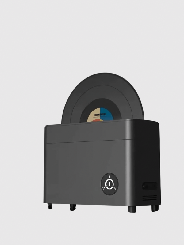 Deposit Vinyl Record Fully Automatic Ultrasonic Record Cleaner with Drying Function in black gray grey