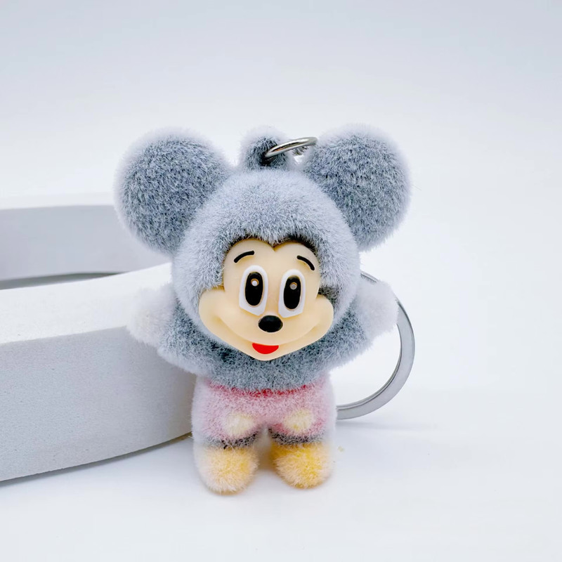 Kawaii Anime Disney Cartoon Family Together Series Flock Mickey mouse Pendant Toy Cute Bag Accessory Doll Kid Christmas Party small gifts Keychains Charm Cosplay Accessories