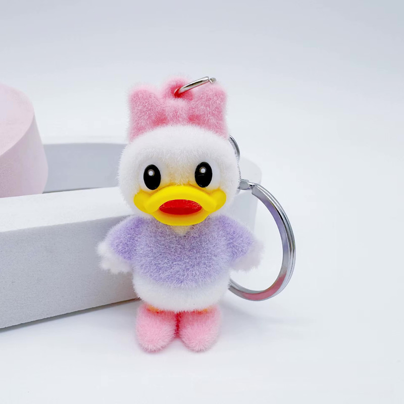Kawaii Anime Disney Cartoon Family Together Series Flock Daisy duck Pendant Toy Cute Bag Accessory Doll Kid Christmas Party small gifts Keychains Charm Cosplay Accessories