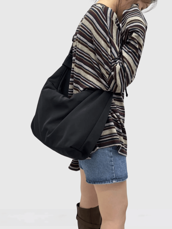 Women’s woman womens Men’s man mens Unisex Genflex Gender Neutral Genderfluid ex Casual Commuter Office Work Travel Large Capacity Waterproof fashion shoulder Bag Korean Sleeve Single Strap Crossbody Bag for Men women in Black