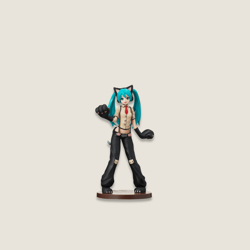 Original Anime Sega Hatsune Miku: Project DIVA Arcade Future Tone Figure" SPM Figure "Hatsune Miku - Kitty Cat Action Figurine in blue black