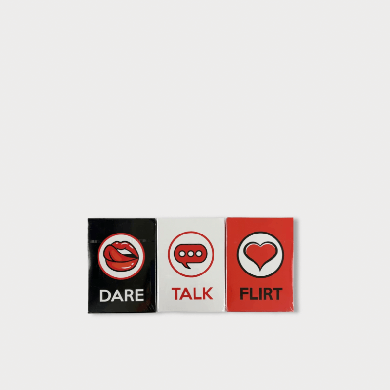 3-In-1 Talk Flirt Or Dare Card Romantic Sexy Date Night Card Game For Couple Lovers Partners Naughty Adult Games Valentine Gifts