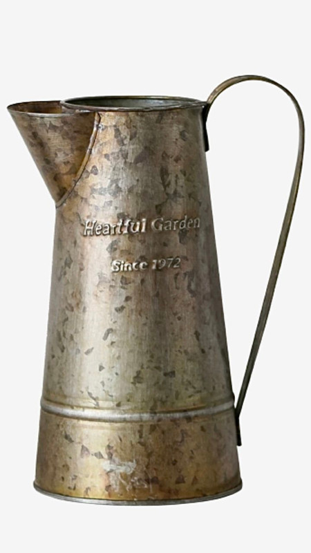 Retro English Print Wrought Iron Flower Barrel with Handles Retro Flower Antique Iron Barrels Fruit Storage Decor Home Vases Trending