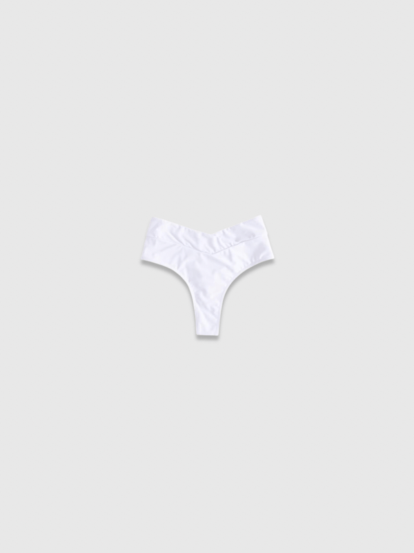 Women’s woman womens petite-, tall-, plus-, size S - XL High rise Waist High Leg Cut Bikini Bottom Swim Brief Women Swimwear Female Bather Brazilian Tanga thong Panties Underwear Beach Holiday vacation getaway beachwear in white