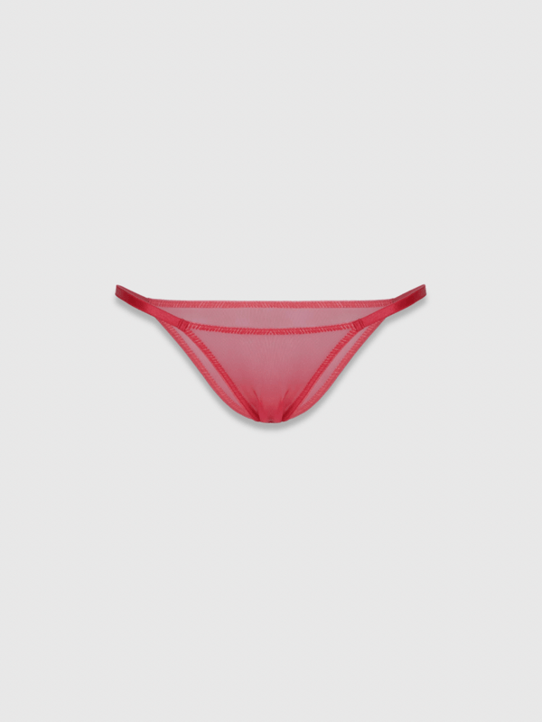 Women’s woman womens petite-, tall-, plus-, size S - L mesh High rise Waist High Leg Cut See-Through Thong Undies panties Women Intimates Female Bather Brazilian Tanga thong Panties Underwear Beach Holiday vacation getaway beachwear in red
