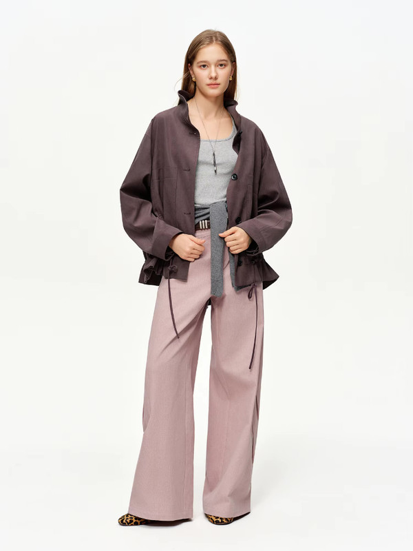 Women’s woman womens petite-, tall-, plus-, size 100% Cotton Bootcut, Elastic High rise Waist Flared Casual Trousers, Y2K Retro Loose Fit Lounge wear wide-leg Pants in pink