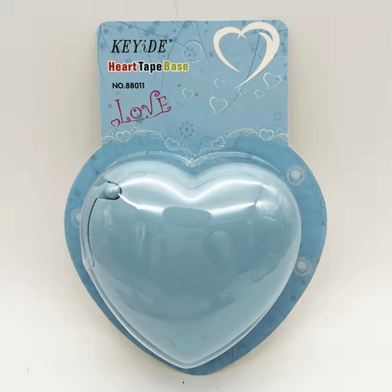 Office Home Mini Kawaii Tape Cutter Students Handmade Tools accessory love heart shape washi Tape Dispenser Holder Family Gift Packaging in pastel light blue color