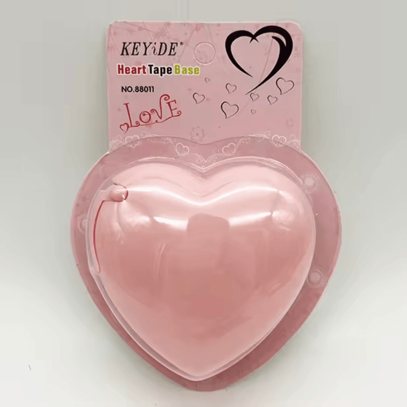 Office Home Mini Kawaii Tape Cutter Students Handmade Tools accessory love heart shape washi Tape Dispenser Holder Family Gift Packaging in pastel light pink color