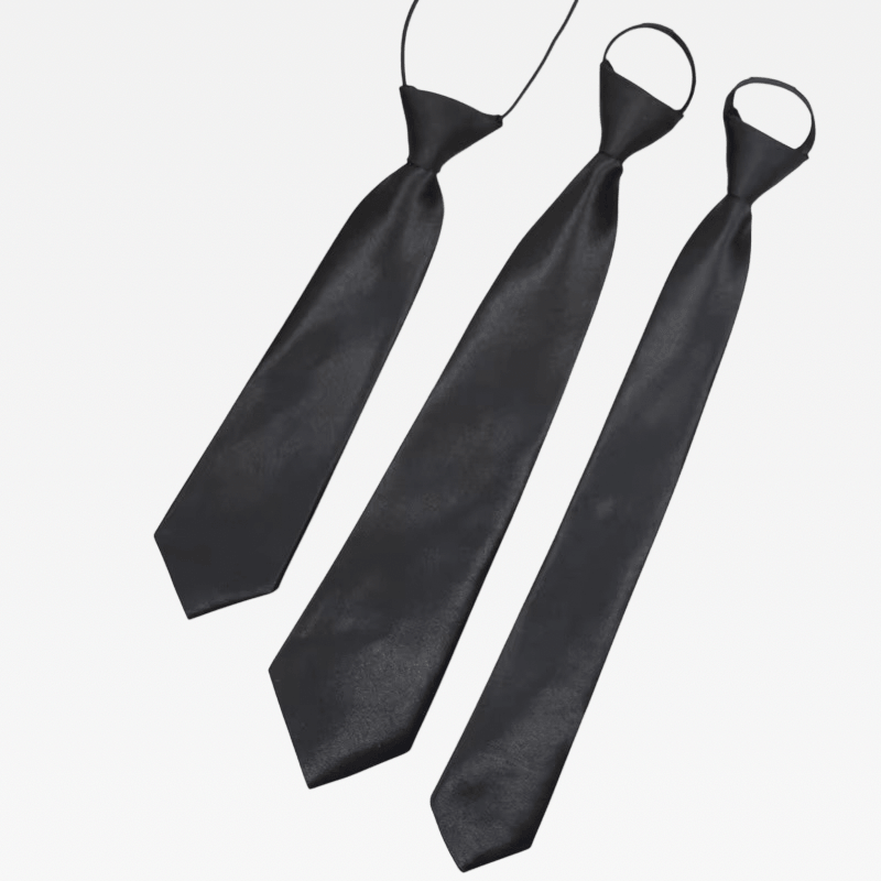 Women’s woman womens Men’s man mens Unisex Genflex Gender Neutral Genderfluid solid fashion Patterned clip-on funeral solemn slim Necktie Chinese Brand Fashionable Accessory Ties in black