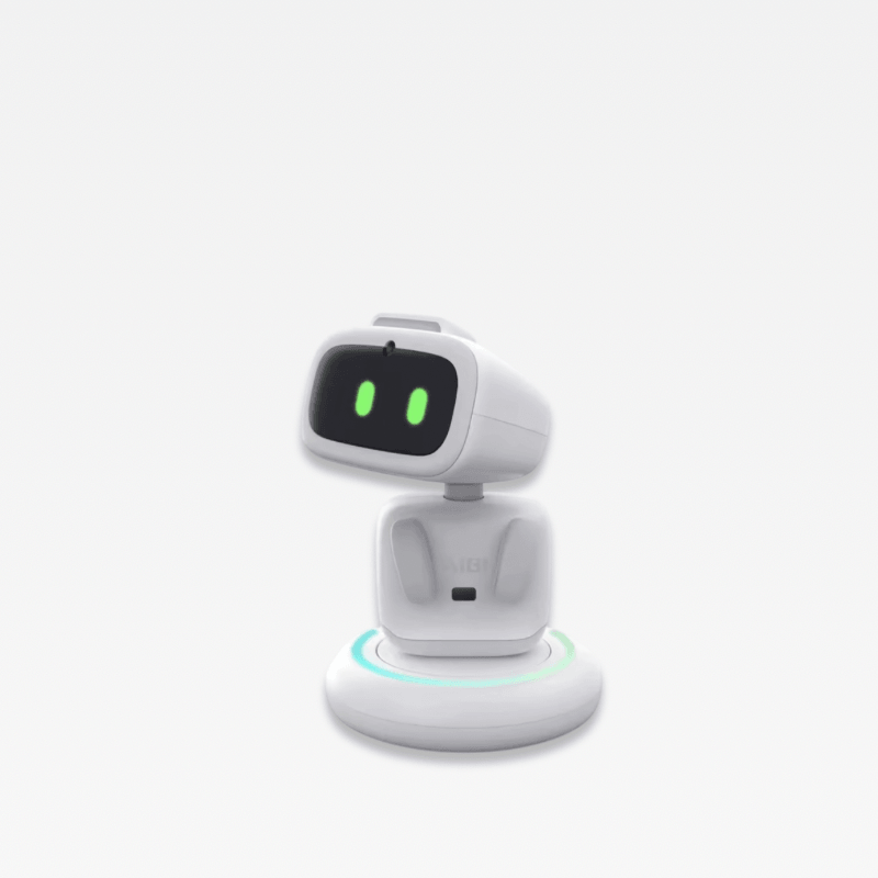 Living AI Smart Robot Companion Robots Social Emotional Interaction Facial Identification Wireless Indoor Intelligence Gifts in white
