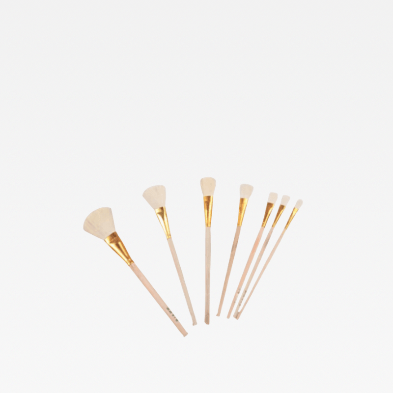 Crafts 7pcs Woolen in Different Sizes Gold Leaf Tool Soft and Smooth Wool Brush for Gilding Leaves Brushes 7-Piece Set