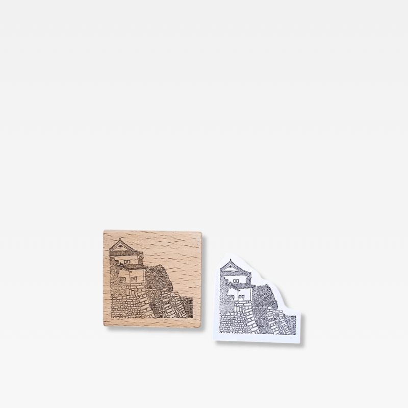 Office Home Tourism souvenir Japanese wooden Stamp Scrapbooking Ukiyo Japan Travelogue Vintage Scrapbook Journaling Diary Decoration Wood Notebooks Stamps seals Japan souvenirs Temple House On A Hill in natural light wood