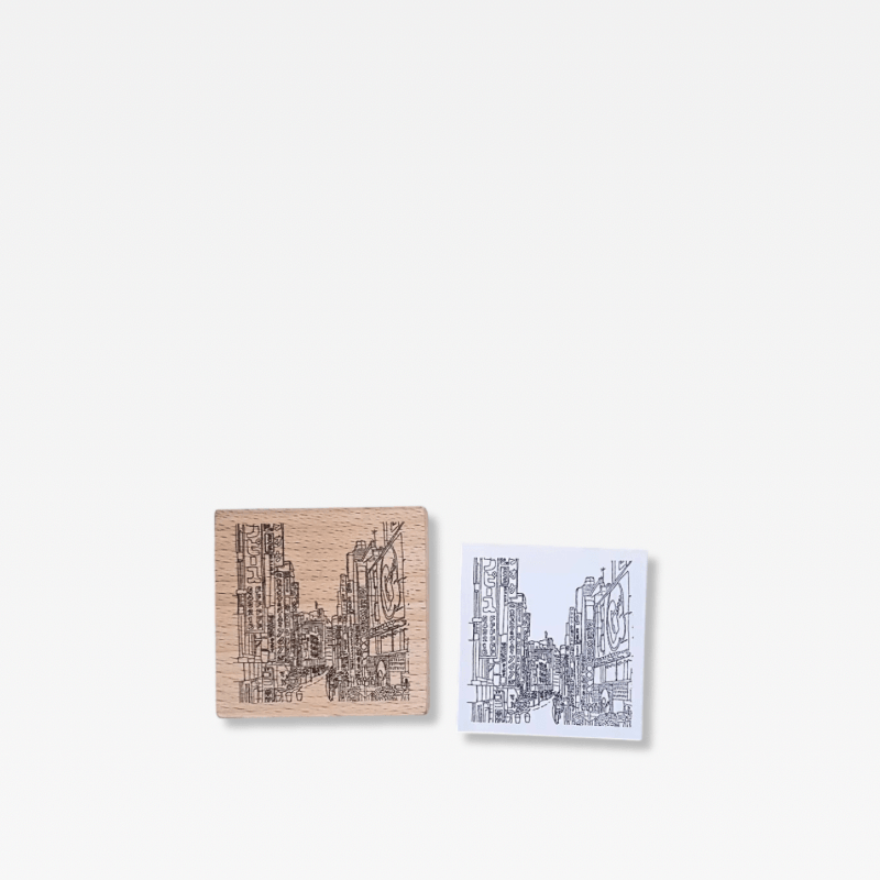 Office Home Tourism souvenir Japanese wooden Stamp Scrapbooking Ukiyo Japan Travelogue Vintage Scrapbook Journaling Diary Decoration Wood Notebooks Stamps seals Japan souvenirs Tokyo Street in natural light wood