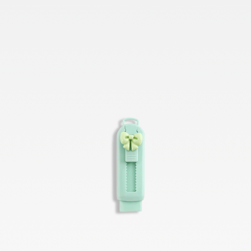 Cute Candy Color Kawaii Rubber Stationery School Office Supplies Creative Pencil Eraser Novelty Pretty erasers in green bow