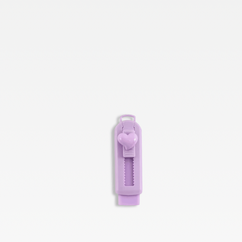 Cute Candy Color Kawaii Rubber Stationery School Office Supplies Creative Pencil Eraser Novelty Pretty erasers in purple love heart