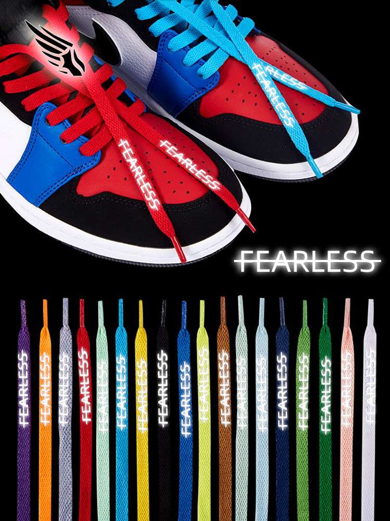Reflective Shoe Lace 47" / 55"/ 63"   Unisex Anywear Mens Women’s 3M Laces Colorful Fearless Shoelace for AJ1 AF1 Shoelaces Laces Trends for Man Woman