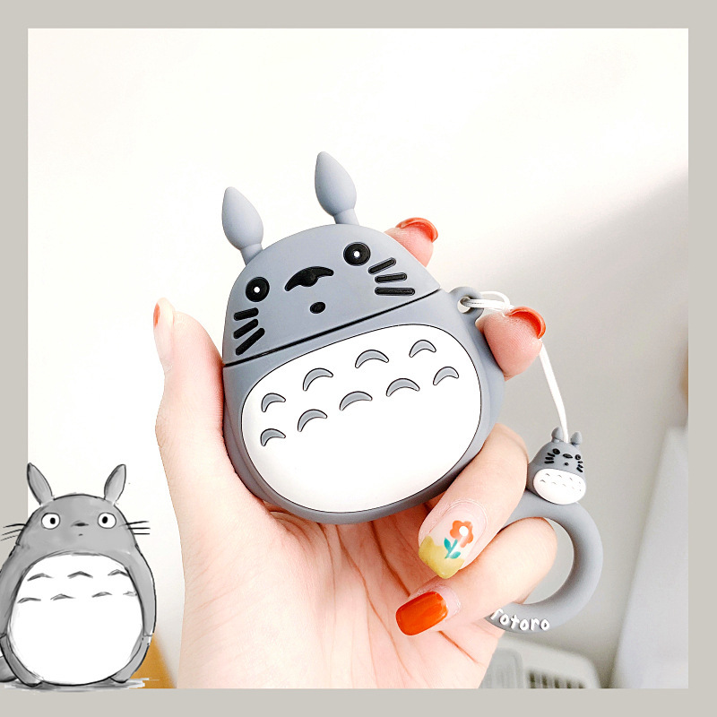 Totoro Anime AirPods 1 2 Pro Case Cover Japanese Cute Cartoon Soft Wireless Headphone Covers for Apple Earphones Protective Japan Cases