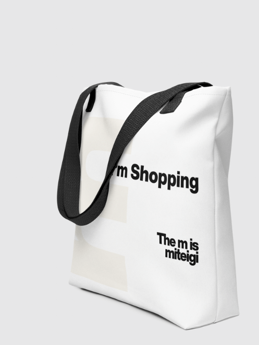 Letter Print Tote Bag logo