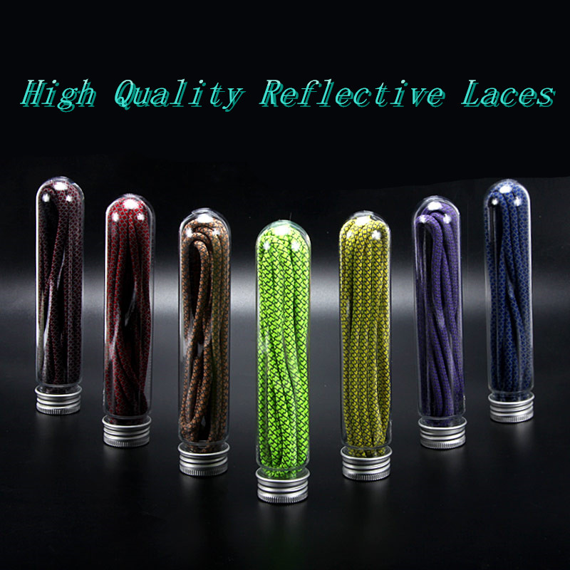 High Light Round Reflective Laces 47"   Unisex Mens Women’s Runner Shoe 3M Reflective Shoelaces Safety Luminous Glowing Shoelace for Yeezy 350 V2 Anywear Sneakers Activewear Footwear Accessories for Man Woman