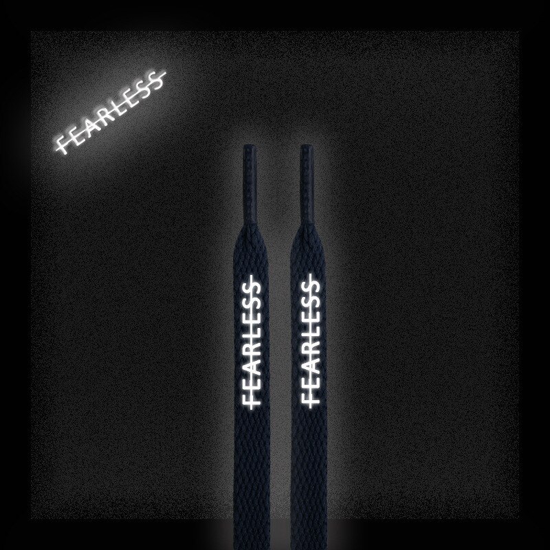Reflective Shoe Lace 47" / 55"/ 63"   Unisex Anywear Mens Women’s 3M Laces Colorful Fearless Shoelace for AJ1 AF1 Shoelaces Laces Trends for Man Woman Black 