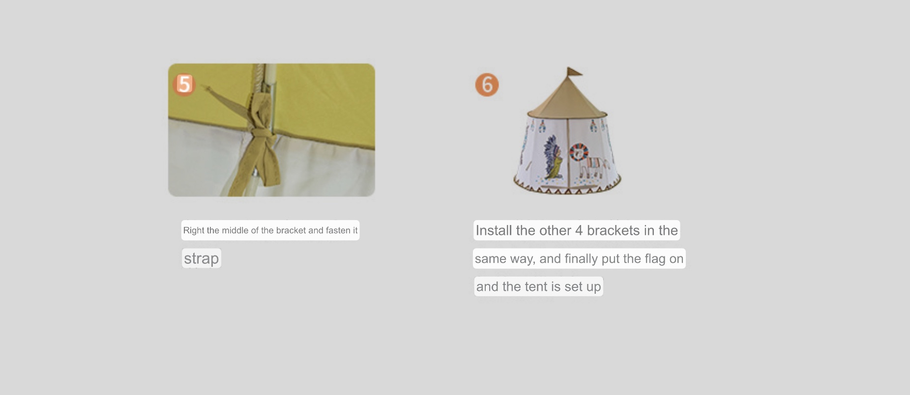 Kid Tent House  Unisex Portable Princess Castle 123*116cm Indian Lion Children Teepee Tents Play Baby Birthday Gift Trendy Kids Houses for Boy Girl Toys