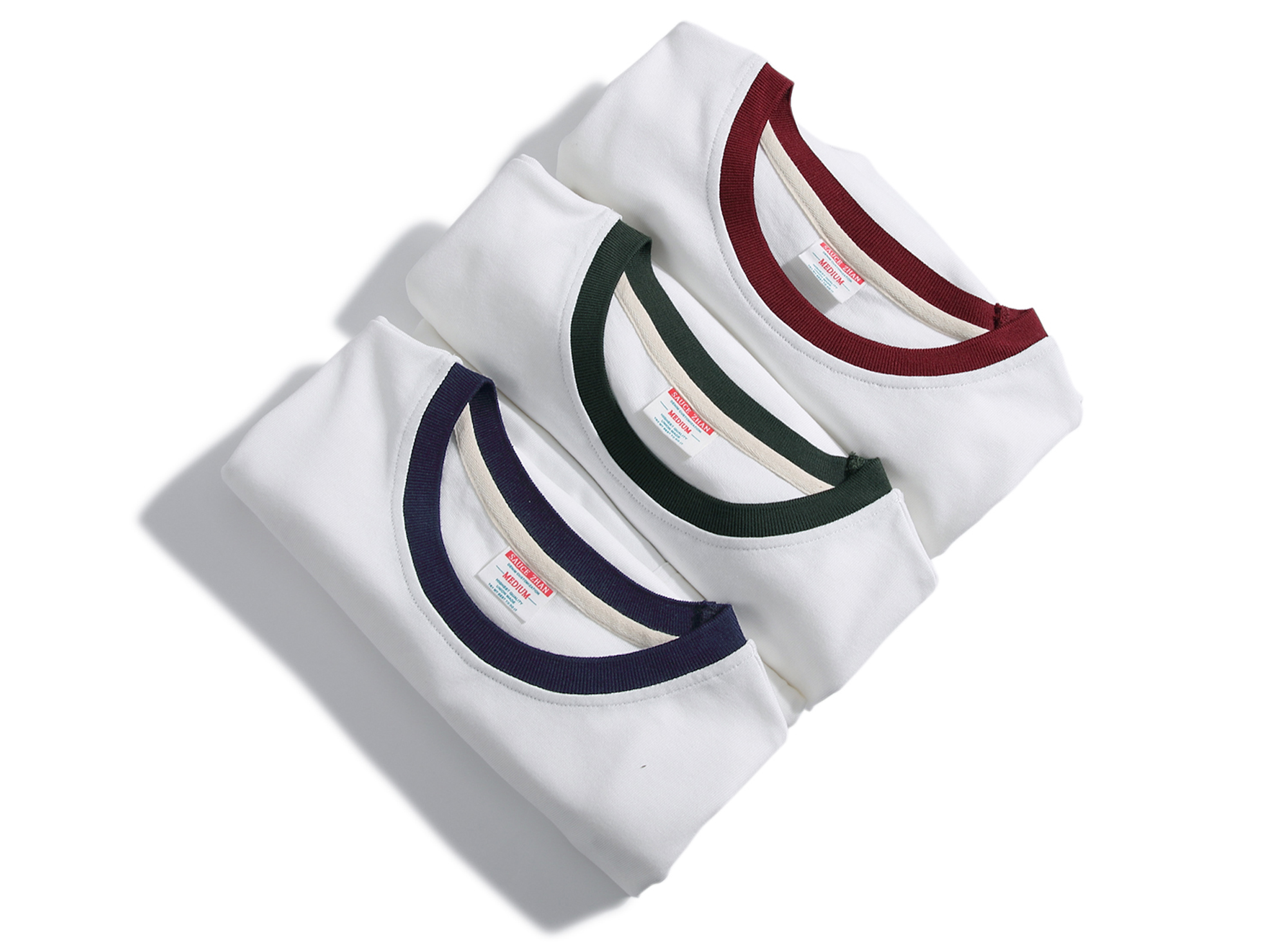 Ringer Tee   Unisex Anywear Women’s Mens 3-color Short Summer T-shirt Male 100% Cotton T GenFlex Shirt Round Crewneck O-neck Reinforced Tshirt Tees Genderful T-Shirt's for Man Woman in Blue Green Red