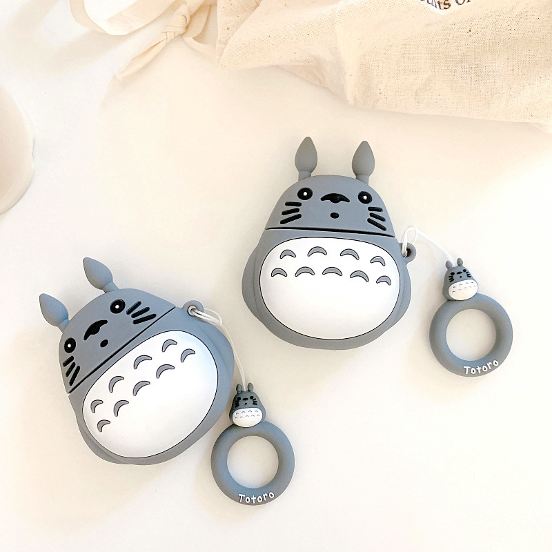 Totoro Anime AirPods 1 2 Pro Case Cover Japanese Cute Cartoon Soft Wireless Headphone Covers for Apple Earphones Protective Japan Cases