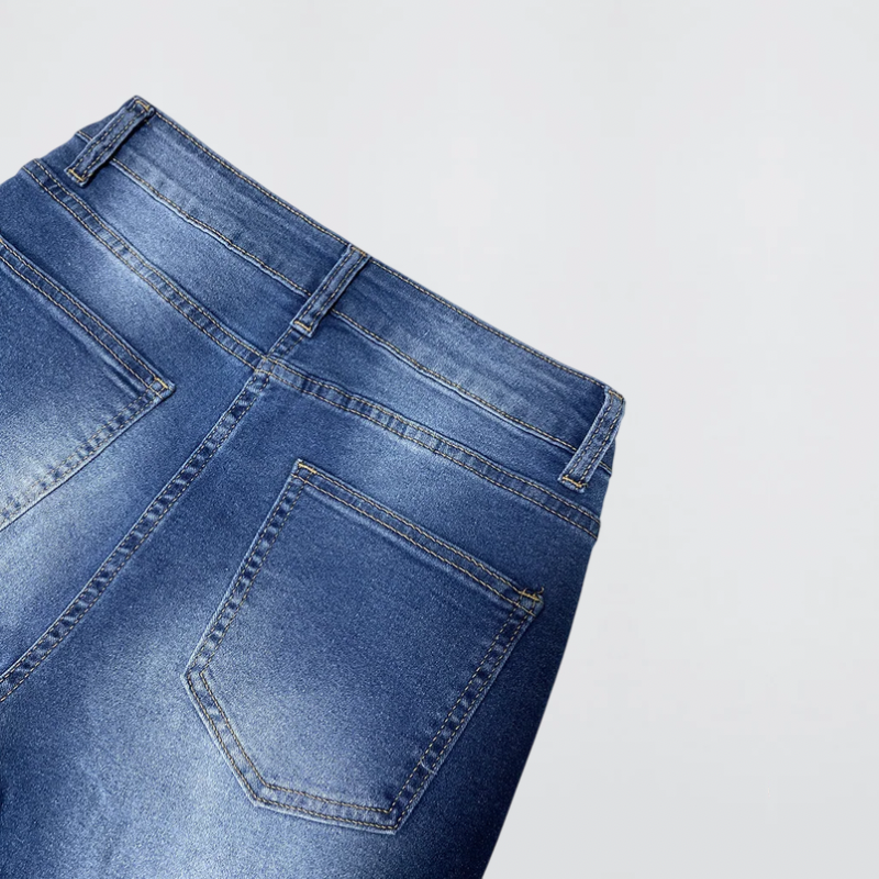 Women's woman womens  petite-, tall-, plus-, size Spring Summer Fall Autumn European and the United States American Fashion High-rise Waisted Leg Rolled Straight fit Casual Wide-Legged zipper button fly five 5 pockets close Pants distressed fit denim Jeans in blue