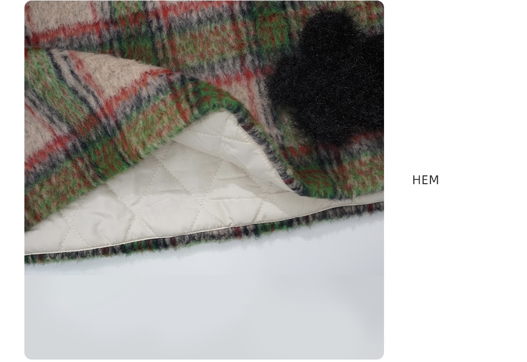 Plaid Tartan Vest  Women’s Japanese original design green cream plaid flower decal warm with tie bow woolen sweater casual fashion waistcoat Japan Sweaters worlds Vests for Woman World’s Collide
