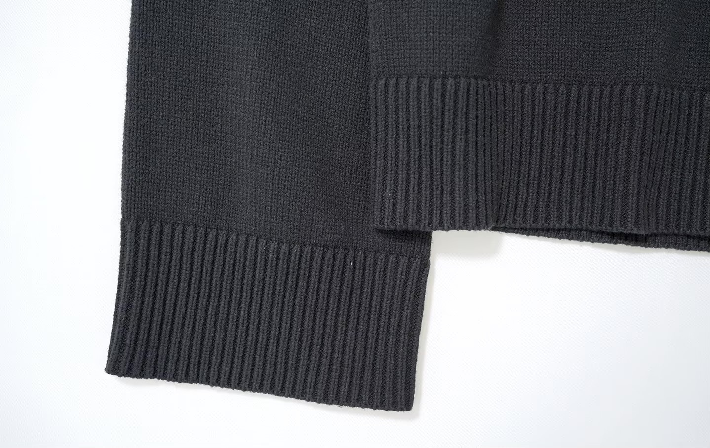 Japanese Sweater    Women’s classic college style navy sailor collar with rib V-neck rounded neckline long sleeves with dropped shoulders and wide ribbed cuffs sailor pullover rib hem sweaters for woman in black with white stripes Worlds Fall autumn spring original tops womens World’s Collide #244793