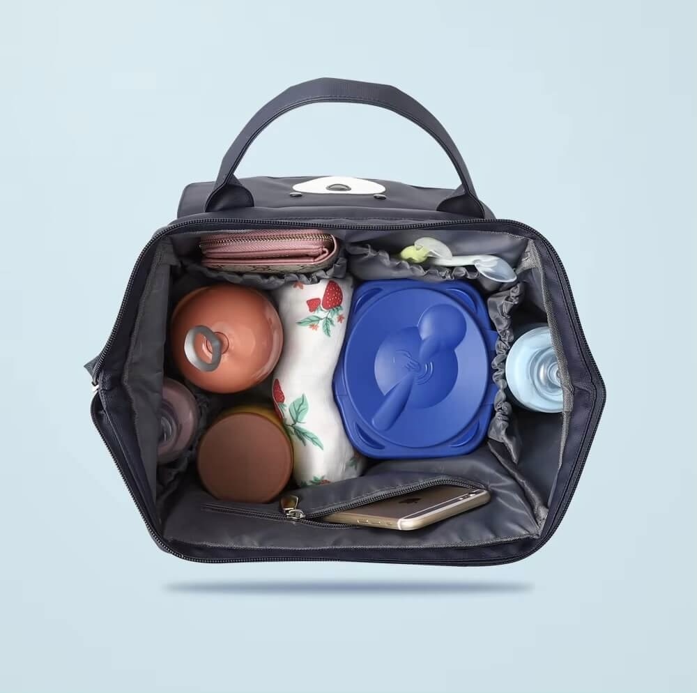 Mommy Maternity Nursing Modern Backpack Large Capacity Waterproof Cartoon Design Travel Stroller Nappy Diaper Change Bags Backpacks in Red, Dark navy blue, Coffee brown, Orange, Green