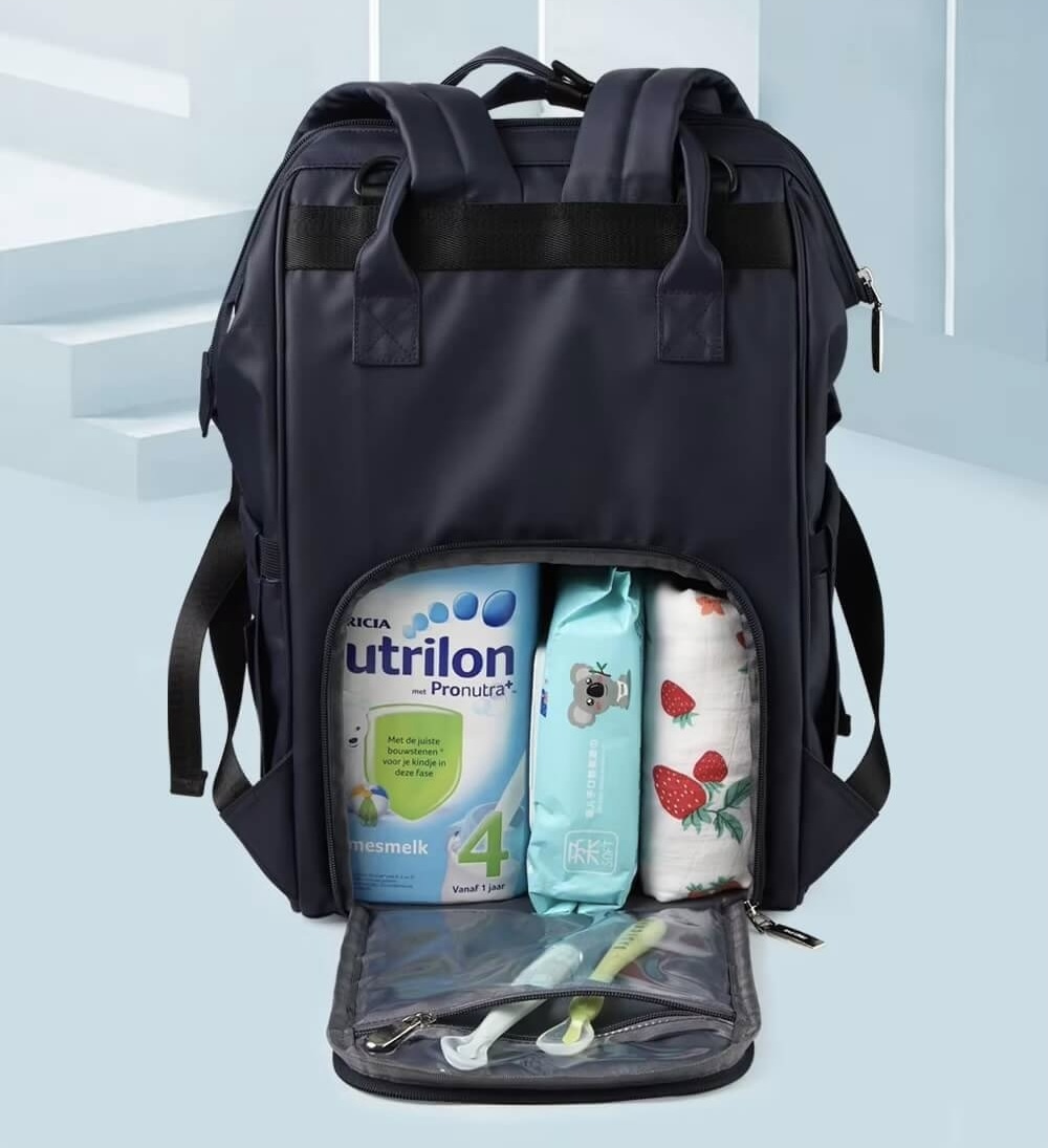 Mommy Maternity Nursing Modern Backpack Large Capacity Waterproof Cartoon Design Travel Stroller Nappy Diaper Change Bags Backpacks in Red, Dark navy blue, Coffee brown, Orange, Green