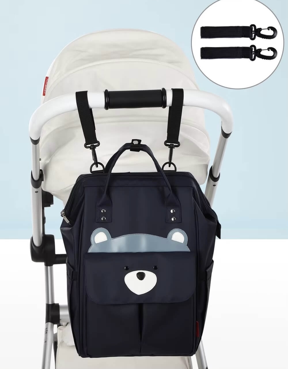 Mommy Maternity Nursing Modern Backpack Large Capacity Waterproof Cartoon Design Travel Stroller Nappy Diaper Change Bags Backpacks in Red, Dark navy blue, Coffee brown, Orange, Green