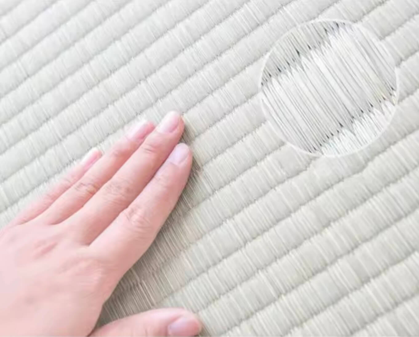 Japanese Style Foldable Tatami Straw Mat Home Decor Yoga Sleeping Mattress Traditional in light army green