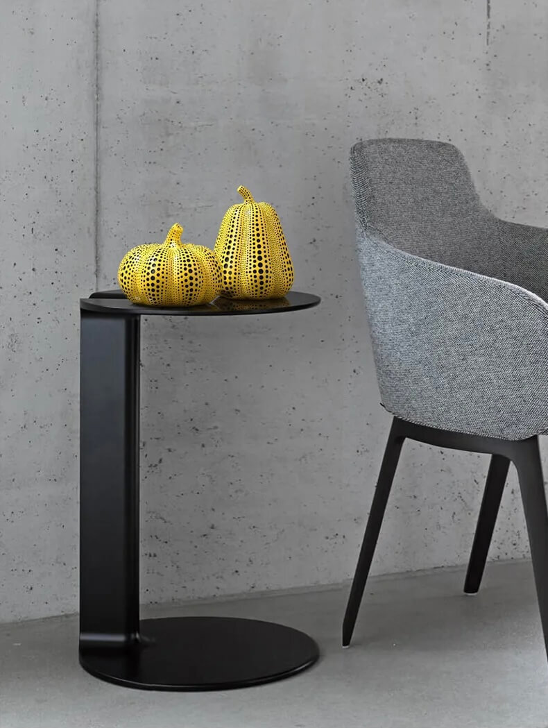 Pumpkin Kusama Yayoi Ornaments Modern Sculpture Polka Dot Owl Bird Art Home Interior Decoration Office Arts Wedding Christmas also in Bird, Owl styles in yellow with black accent color