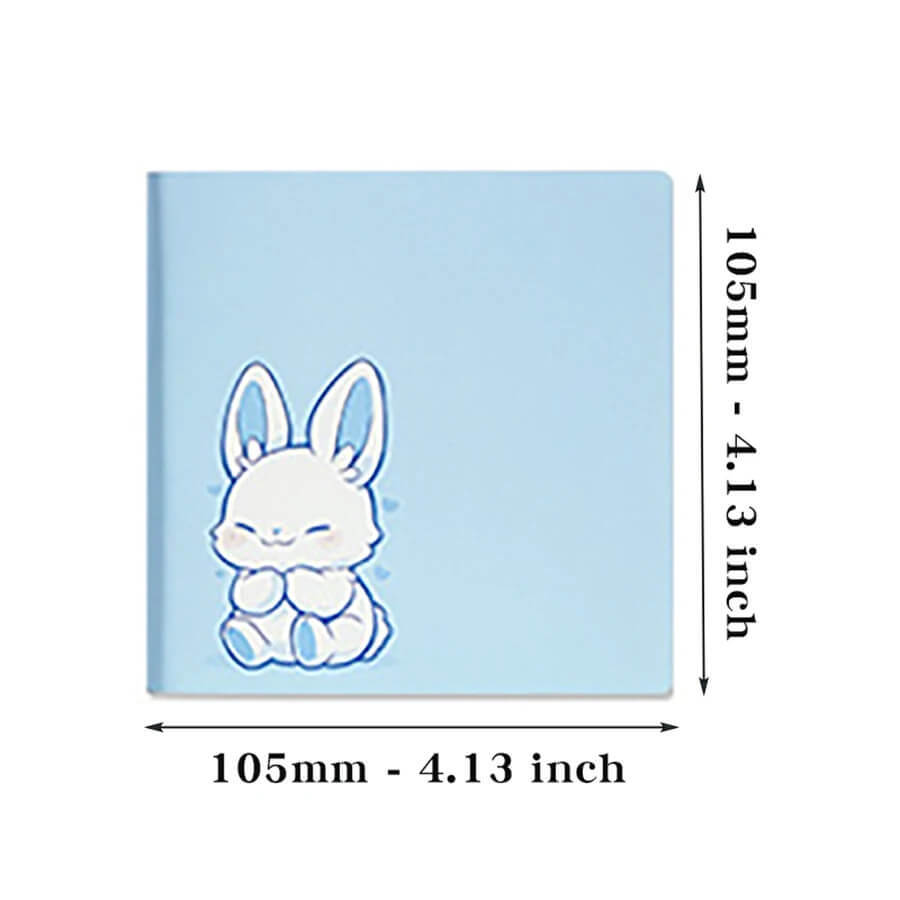 Soft Faux Leather Blank Stamp Book 1-Piece  1pc Compact Soft Faux Leather Blank Notebook-Mini Cute Portable Pocket-Sized Journal For Office, Meetings, Sketching, vacation holiday getaway Collect stamps books in White, animals, Yellow, rabbit, Orange, inu dog, Blue, rabbit, Pink, fox