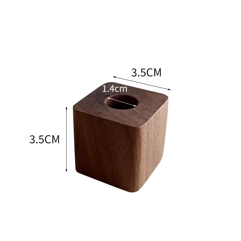 Wooden Pen Holder    Creative desktop storage ornaments Minimalist furnishings supplies Multifunction box holders Office study room stationary accessories in Walnut wood