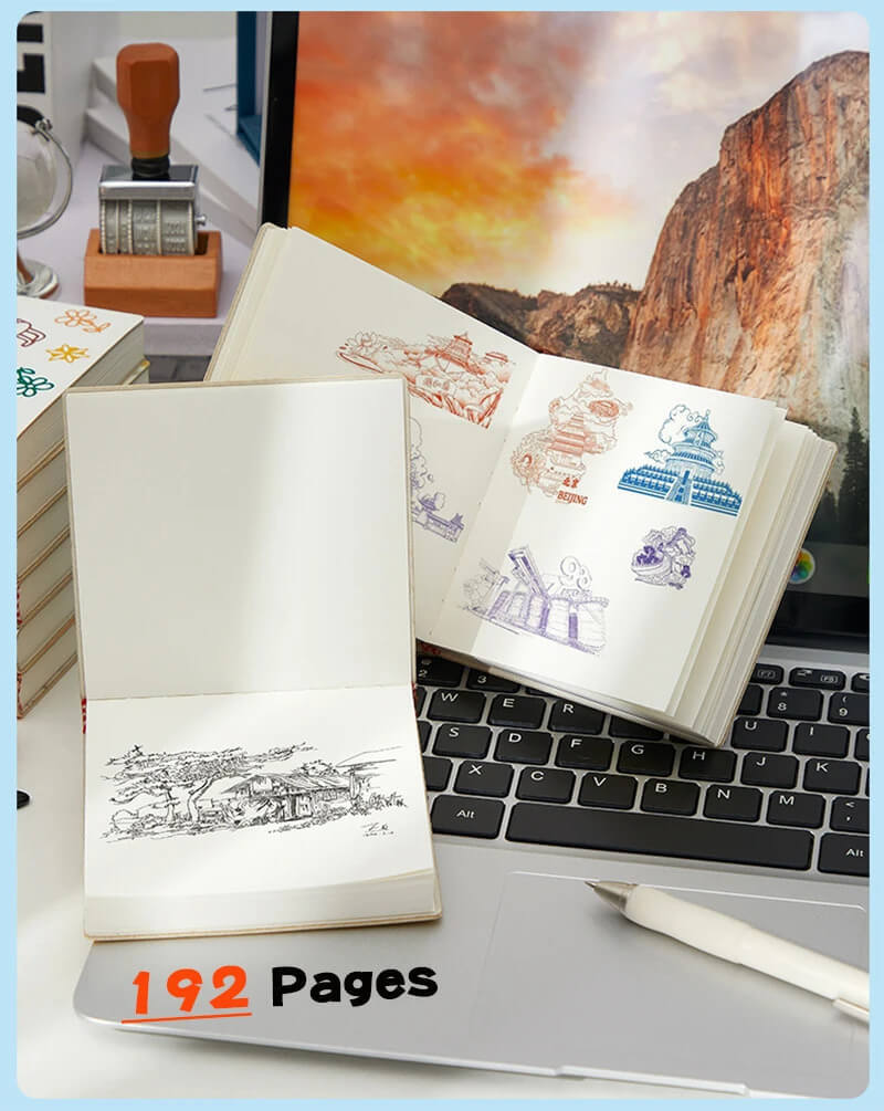 Soft Faux Leather Blank Stamp Book 1-Piece  1pc Compact Soft Faux Leather Blank Notebook-Mini Cute Portable Pocket-Sized Journal For Office, Meetings, Sketching, vacation holiday getaway Collect stamps books in White, animals, Yellow, rabbit, Orange, inu dog, Blue, rabbit, Pink, fox