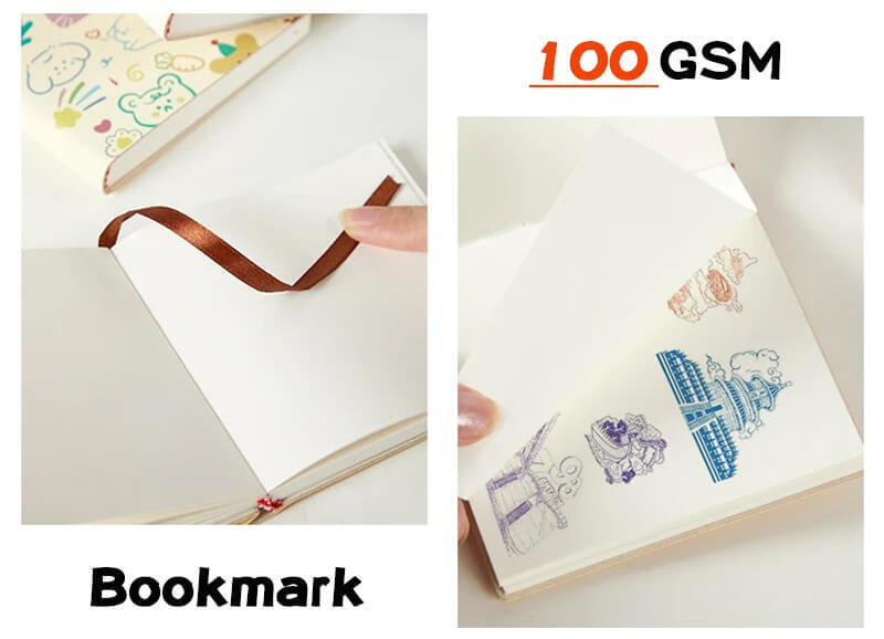 Soft Faux Leather Blank Stamp Book 1-Piece  1pc Compact Soft Faux Leather Blank Notebook-Mini Cute Portable Pocket-Sized Journal For Office, Meetings, Sketching, vacation holiday getaway Collect stamps books in White, animals, Yellow, rabbit, Orange, inu dog, Blue, rabbit, Pink, fox