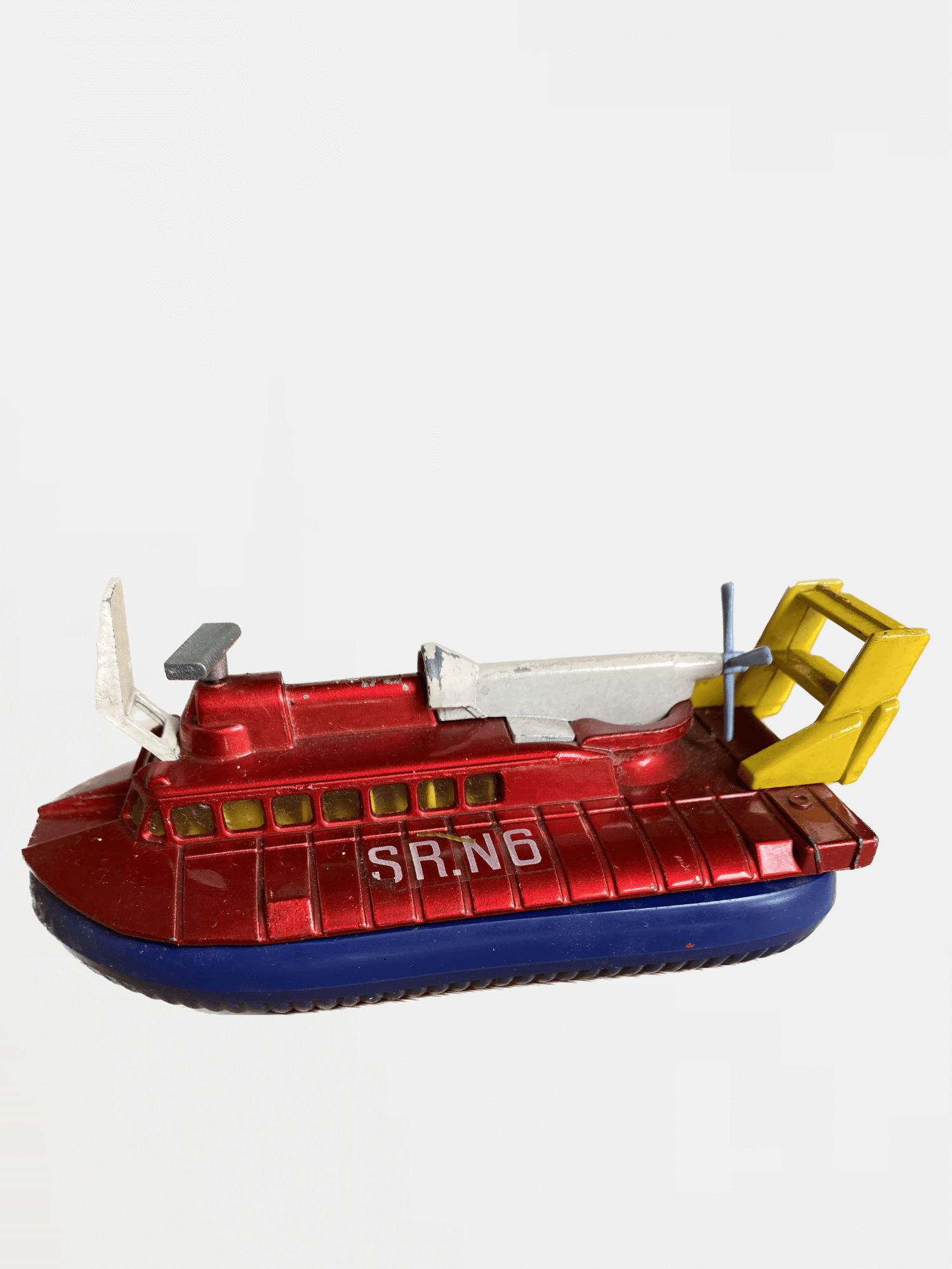 DINKY TOYS SR.N6 Hovercraft 290 Vintage Original Collectors Diecast Metal Toy Car Collectible Cars c1970s Made in England Trendy Collection Antique