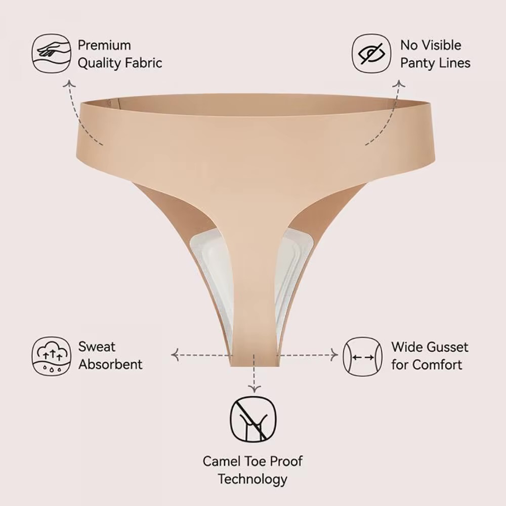 Women’s woman womens petite-, tall-, plus-, size Anti-Cameltoe Anti Camel Toe Cover Thongs Seamless G-String Workout Panties Cameltoe Proof Underwear for sports activewear Gym Yoga Running Leggings