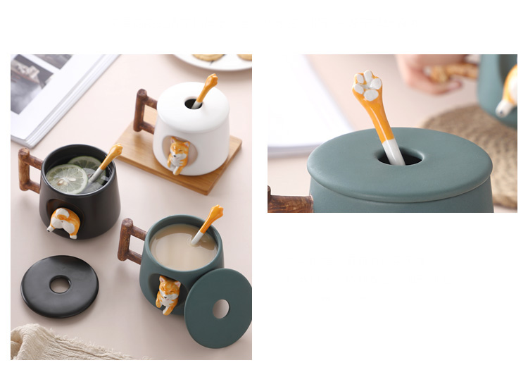 3D Shiba Inu Japanese Dog Ceramic Coffee Mug 420ml 