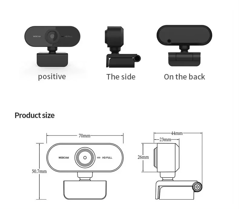 Web Camera 1080P Computer HD USB Built In Microphone USB Network WWW Cameras For Work Office With Microphone Tripod