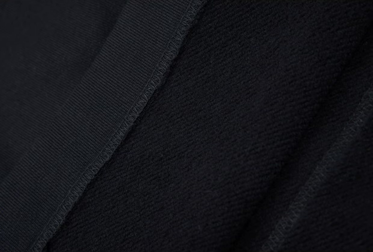 Women’s woman womens petite-, tall-, plus-, size Long plush Cotton Fleece Real Leather embosed Hoodie Mid-Length Heavyweight Soft hooded drawcord drawstring kanga pocket Sweatshirts in black