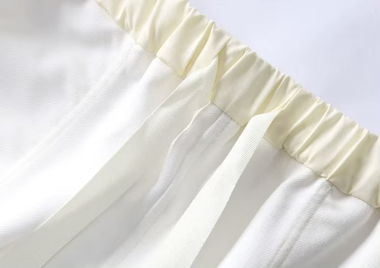 Women&rsquo;s woman womens petite-, tall-, size Classic Spring Summer holiday vacation getaway U Are Original Design Hand Shake Plum Blossom Light Color Half maxi skirt with Belt Straight Cut Front Split High rise Waist Long Skirts in white with yellow accent